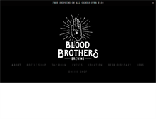 Tablet Screenshot of bloodbrothersbrewing.com